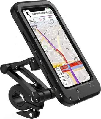 Produktbild von Fahrrad Motorrad Handy Halterung Halter Smartphone Wasserdicht bis 6,7 Zoll 360°
