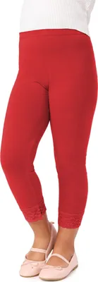 Image de Leggings 3/4 pour fille Merry Style MS10-293 (rouge, 152 cm)