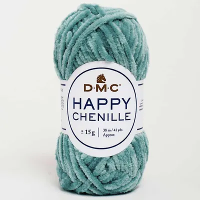 Produktbild von DMC Happy Chenille, Handwerk, Sperrig, Türkis, Polyester, 38 m, 100% Polyester