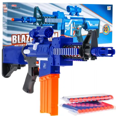 Obrázek produktu pro Automatická dětská puška 8+ Blaze Storm 20 dlouhých pěnových nábojů + mířidla