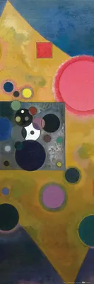 Produktbild von Wassily Kandinsky Kunstdruck Bild - Akzent In Rosa, 1926 (91 x 30 cm)