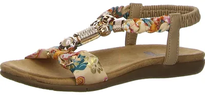 Produktbild von 2 GO Sandaletten,Stadtbd.b.25mm o.Fußb in beige, Gr. 36