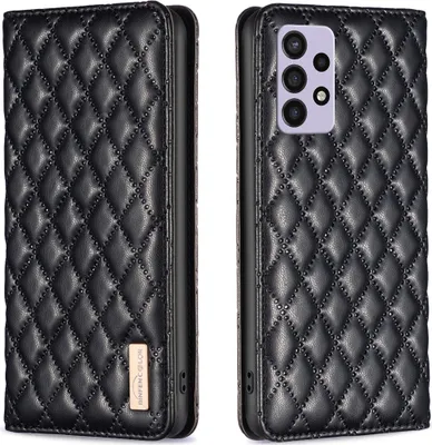 Produktbild von Galaxy A72 Hülle, Elegant Bookstyle Flip Leder Kartenfächer Schutzhülle mit Ständer für Samsung Galaxy A72 5G / A72 4G Schwarz