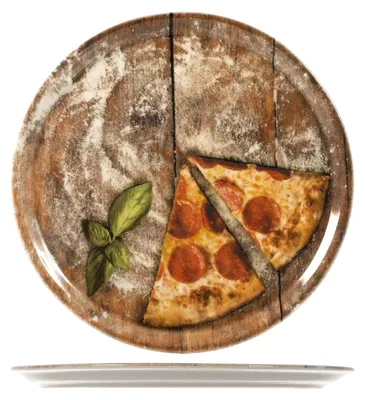 Produktbild von Pizzateller-Set aus 6 Teilen, Porzellan, sortiert, 33 cm