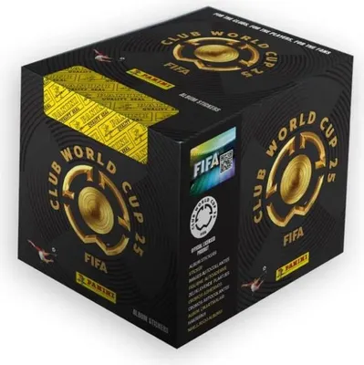 Produktbild von Panini FIFA Club World Cup 2025 – Sticker Display Box mit 50 Tüten – Offizielle Kollektion zur Klub-WM mit 32 Teams + Heartforcards® Versandschutz