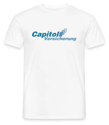 Produktbild von Spreadshirt Stromberg Logo Capitol Versicherung Männer T-Shirt, L, Weiß
