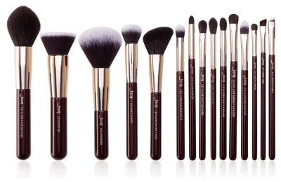 Imagen del producto de Juego de brochas de maquillaje Jessup T283, de 15 piezas, para rostro y ojos, con cerdas sintéticas