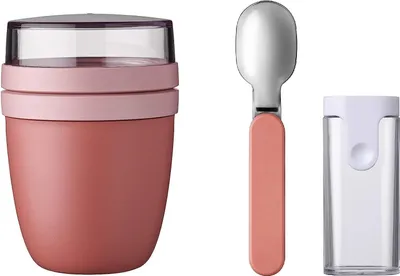 Produktbild von Mepal | Set Lunchpot | faltbarer Löffel | Müslibecher & Transportbehälter | Vivid Mauve | praktisch für unterwegs