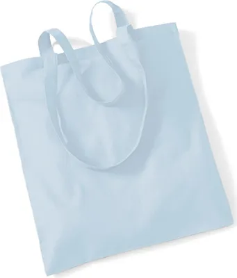 Immagine prodotto di Westford Mill W101 | Borsa per la vita - Borsa per la spesa con manici lunghi - 38 x 42 cm - Colore: Blu pastello - Taglia: Unica