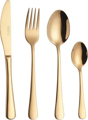 Produktbild von Famanu Besteckset 16-teilig - 4 Gabeln, 4 Messer, 4 Löffel, 4 Teelöffel