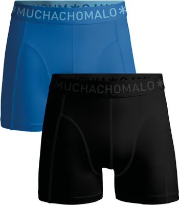 Produktbild von Muchachomalo Herren Boxershorts – 2er Pack – Baumwolle Stretch – Bequeme Unterwäsche – Größe 4XL - U-SOLID1010-1225