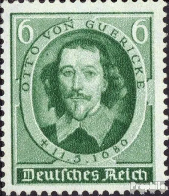 Produktbild von Briefmarken Deutsches Reich 1936 Mi 608 (kompl.Ausg.) mit Falz 250. Todestag von Guerickes