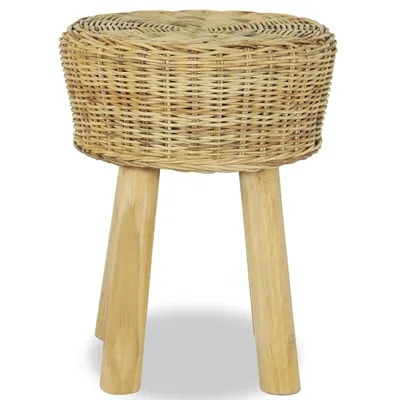 Produktbild von vidaXL Barhocker 35 x 45 cm Rattan Natur