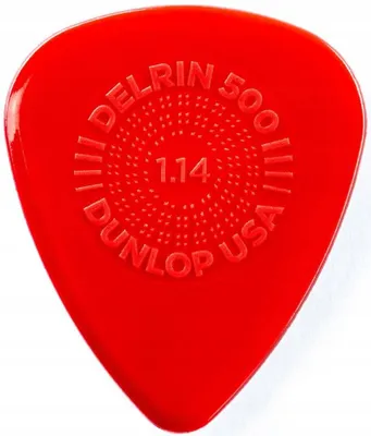 Obrázok produktu pre Dunlop Delrin 500 Prime Grip Plektrá 1.14 mm červená