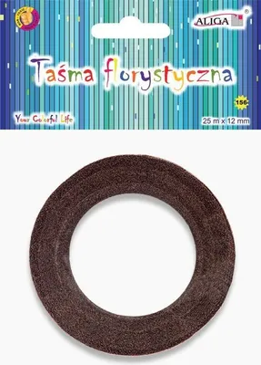 Immagine prodotto di Nastro da fiorista 12mmx25m marrone Aliga