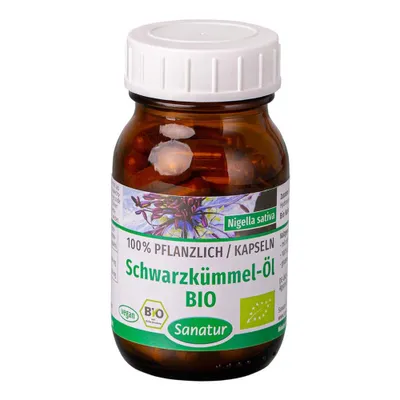 Produktbild von Sanatur Schwarzkümmel-Öl,  60 Kapseln (34 g)