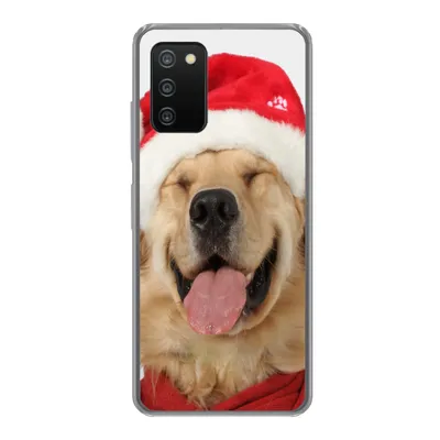 Produktbild von MuchoWow® Handyhülle Schutzhülle Hülle für Samsung Galaxy A03s Hund - Lustig - Lachen - Kinder - Jungen - Mädchen Silikon Softcase Handy Hülle - Schutz