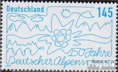 Produktbild von Briefmarken BRD (BR.Deutschland) 2019 Mi 3456 (kompl.Ausg.) postfrisch Deutscher Alpenverein