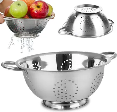 Produktbild von Orion Durchschlag Küchensieb aus Stahl Sieb 28 cm
