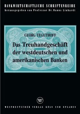 Obrázek produktu pro Das Treuhandgeschäft der westdeutschen und amerikanischen Banken