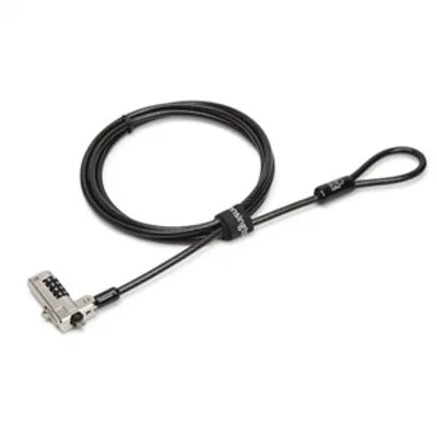 Obrázek produktu pro DELL N17, 1 m, Kombinační zámek, Uhlíková ocel, Černá