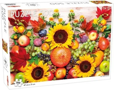 Image de Puzzle Tactic fruits et fleurs 500 pièces