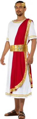 Immagine prodotto di Imperatore romano antico costume bianco-rosso-oro - M