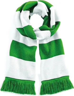 Immagine prodotto di Sciarpa invernale Beechfield Varsity Unisex RW2031 (taglia unica) (Verde/Bianco)