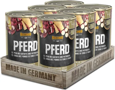 Produktbild von 6 x 400 g Belcando Pferd mit Kartoffel und Pastinake