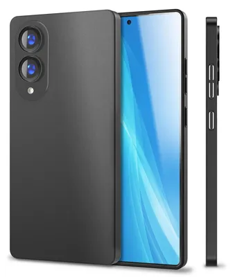 Produktbild von Phantom Edition für Samsung Galaxy S25 Edge - 0,3mm Ultradünn, Federleicht & Mattiert - Schwarz Opak