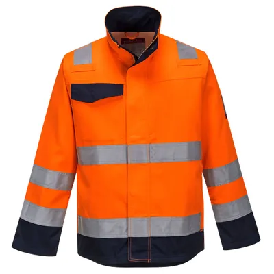 Image de Veste Modaflame Orange/marine Ris Couleur : Orange/marine Taille S - Portwest