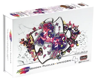 Image de Puzzle en bois/couleur - Licorne