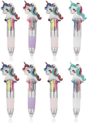 Produktbild von Famanu Gelstifte 4-in-1 mit Einhorn - 8-farbig
