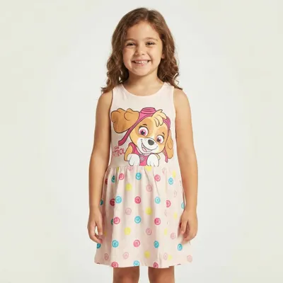 Produktbild von Paw Patrol Skye Kinder Mädchen kurzarm Kleid Sommerkleid – Rosa / 92