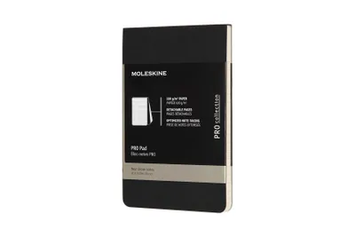 Produktbild von Notizblock Pocket A6 liniert Softcover schwarz.