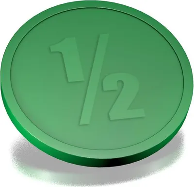 Immagine prodotto di Gettoni Consumo 1/2 CombiCraft in plastica Verde - Ø29mm - 250 pezzi
