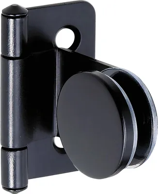 Produktbild von LAMP®Glastürscharnier GH34-0, Glas 4-6mm; 32x38 mm, Stahl schwarz