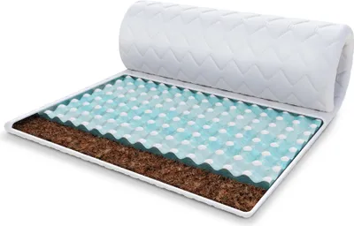 Produktbild von Topper 160x200 cm Matratzenauflage mit RavineBlue-Schaum Kokos Höhe ca. 5 cm H4 mit waschbarem Premium Bezug
