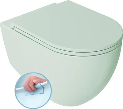 Produktbild von Isvea INFINITY Hänge-WC, Rimless, 36,5x53cm, grün Mint