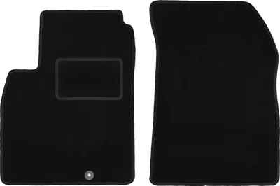 Obrázok produktu pre Predné Velúrové autokoberce Standard na mieru pre: Nissan Micra K13 (2010-2016, hatchback) černé, sada 2 ks, s úchyty