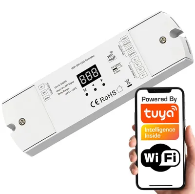 Produktbild von Tuya SD Serie WiFi RGBIC LED-Controller für Treppenlicht, KI-generiertes Bild