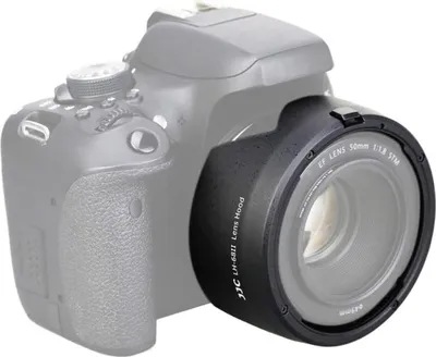 Produktbild von Gegenlichtblende für Canon EF 50mm f/1.8 STM Tulpenform ersetzt ES-68II