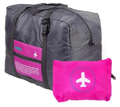 Produktbild von Faltbare Reisetasche mit Aufbewahrungstasche - Pink