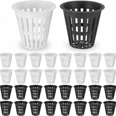 Obrázek produktu pro InAndOutdoorMatch - Pěstební květináče pro hydroponii - 50 kusů - Černá/Bílá, Obrázek vytvořený pomocí AI