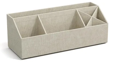Imagen del producto de Organizador de escritorio BIGSO ELISA – Caja de almacenamiento con 4 compartimentos – Para escritorio