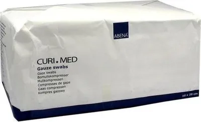 Zdjęcie produktu dla Kompresy z gazy 10x20 cm niesterylne 8-warstwowe 100 szt