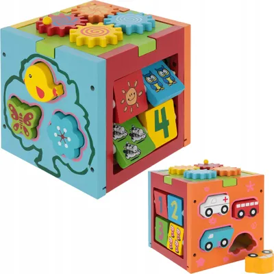 Zdjęcie produktu dla Lt330 Kostka Sensoryczna Edukacyjna Sorter 5 Płaszczyzn
