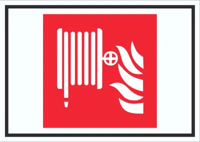 Produktbild von Wandhydrant Symbol Schild A4 (210x297mm)