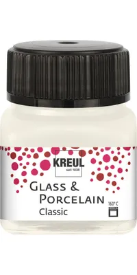 Zdjęcie produktu dla KREUL 16230 KREUL Glass and Porcelain Colour Classic, kość słoniowa, 20 ml