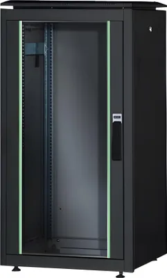 Image de Digitus DN-19 26U-6/10-B-1 DIGITUS Netzwerkschrank Unique  26HE 1342x600x1000mm schwarz (Speditionsversand)